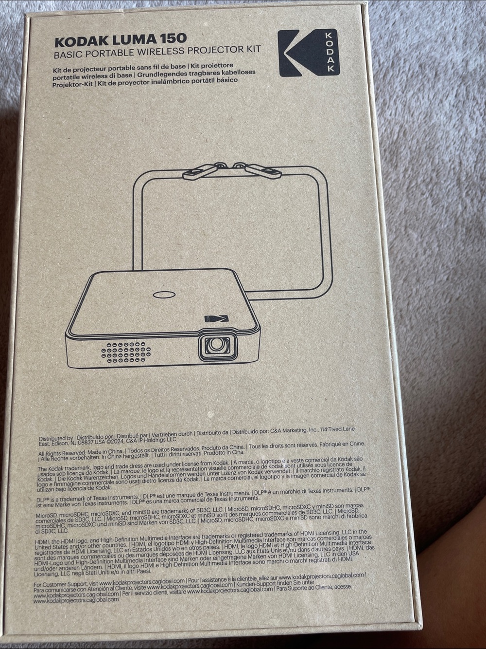 Kodak Luma 150 Portable Projector Kit - Brown - Picture 3 of 13